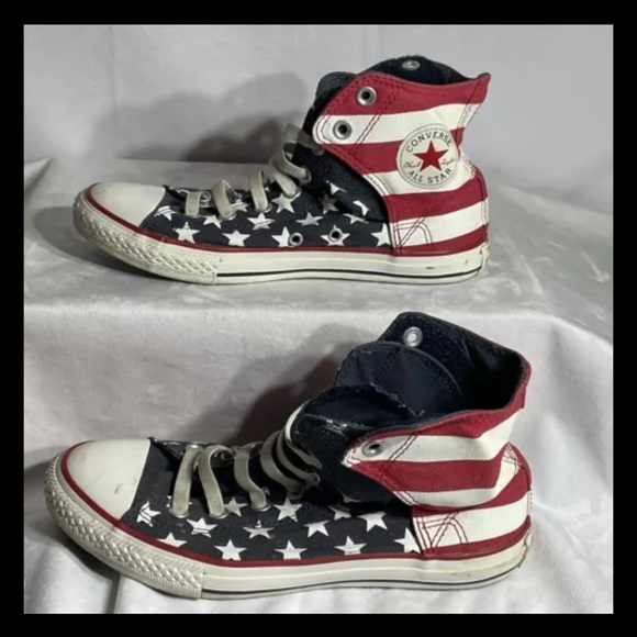 Converse All Star:  Chuck Taylor All Star, American Flag size 5 Junior - Picture 8 of 10